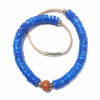 collier lumen os, cuir, laiton