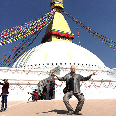 Gianin - collier - chorten stupa de Katmand u